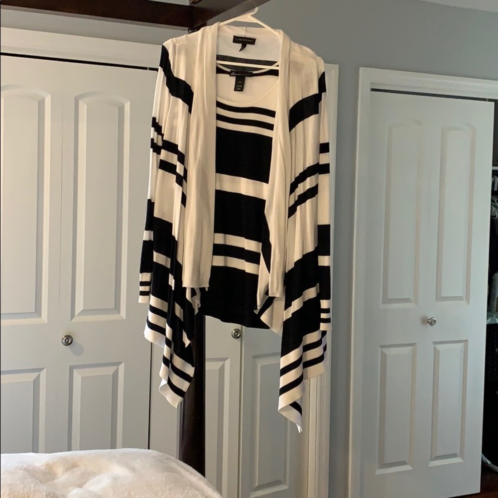 Open cardigan and cami